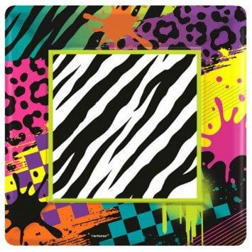 80&#39;s 10&quot; Square Plates (8)
