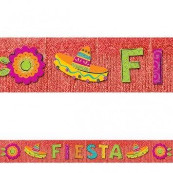 Fiesta Giant Glitter Fringe Banner