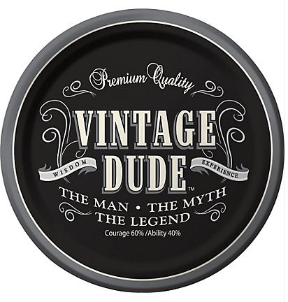 Vintage Dude 9&quot; Dinner Plate (8)