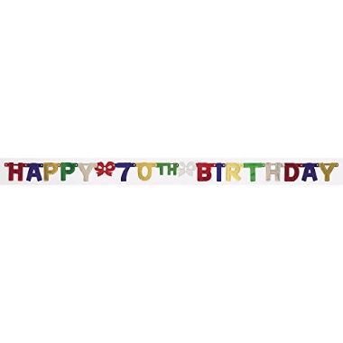 70th Birthday Banner