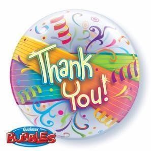 Thank You Streamers 22&quot; Bubble Balloon