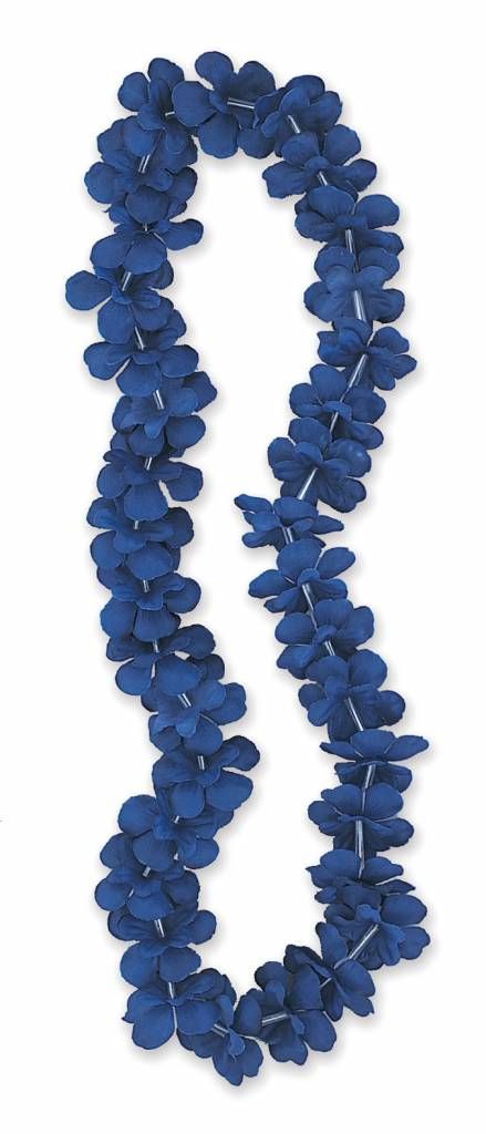 Blue Flower Lei 40&quot;