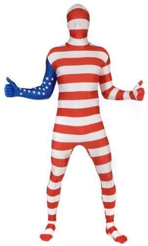 Adult Morphsuit America Flag (X-Large) Costume
