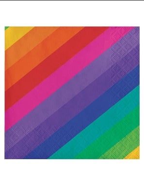 Rainbow Beverage Napkins (16)
