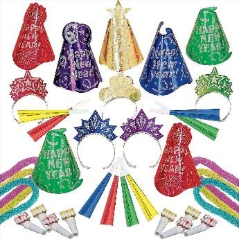 New Years Evening Sparkle Jewel Tones Kit For 50 People