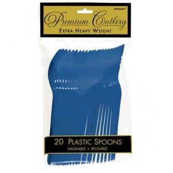Bright Royal Blue Premium Spoons (20)