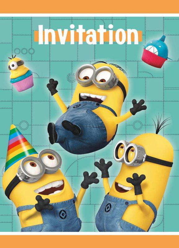 Minions Despicable Me Invitations (8)