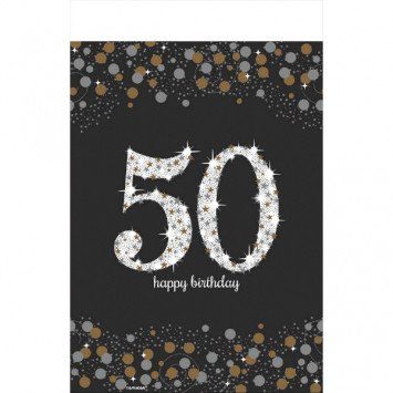 Sparkling Celebration 50 Plastic Table Cover