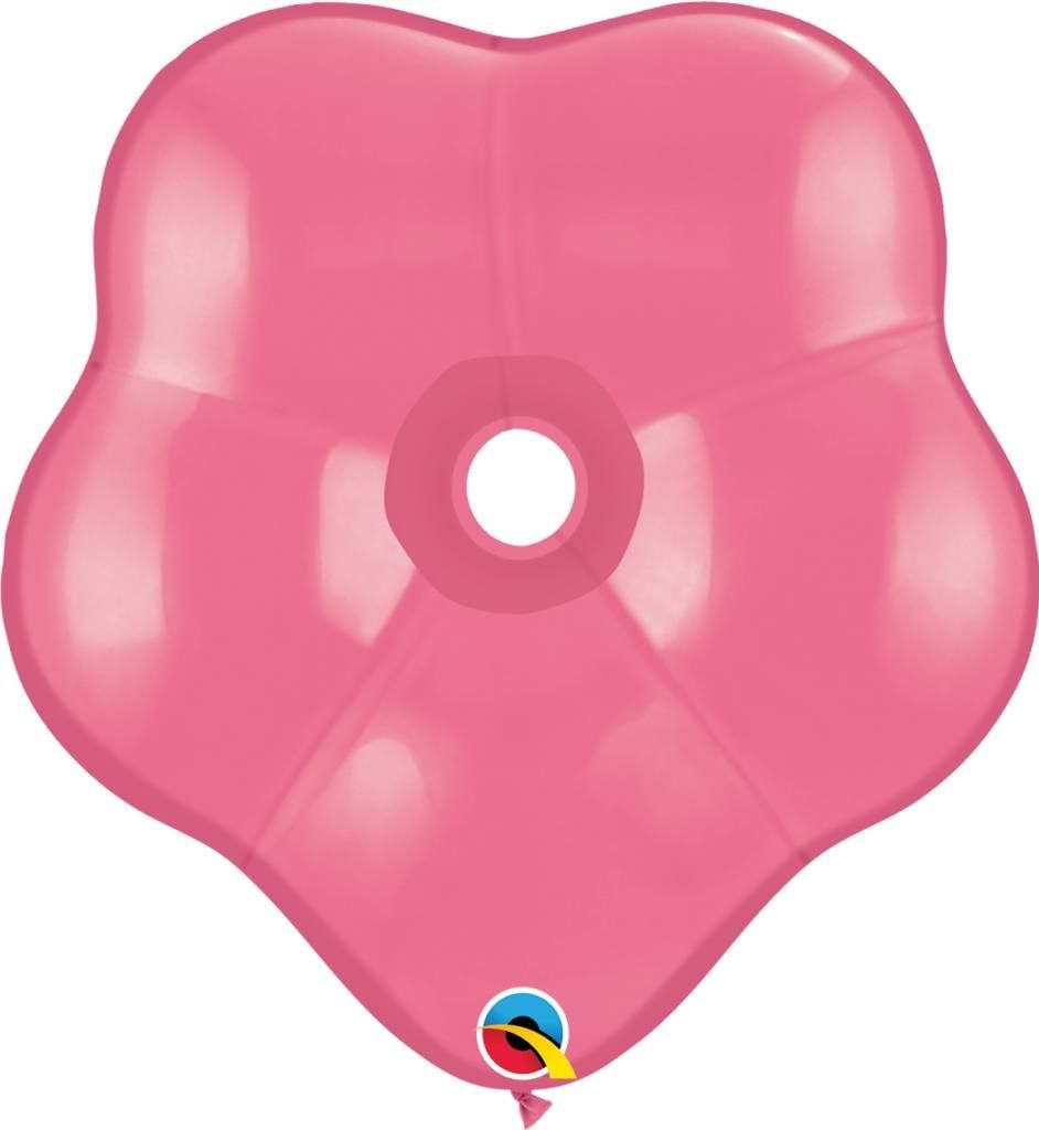 16&quot; Geo Blossom Rose Balloon Flat