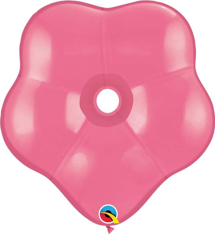 16&quot; Geo Blossom Rose Balloon Flat