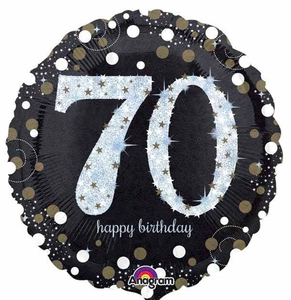 70 Sparkling Birthday 18&quot; Mylar Balloon