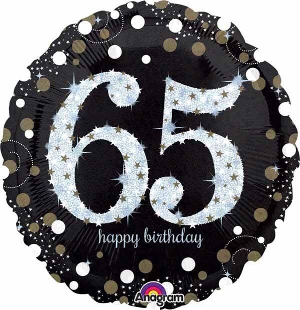 65 Sparkling Birthday 18&quot; Mylar Balloon