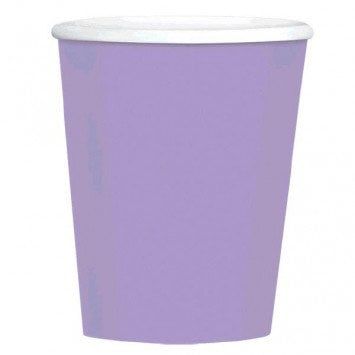 9 oz. Paper Cups, Mid Ct. - Lavender (20)