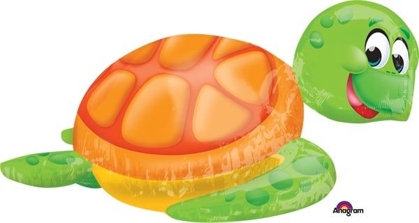 Silly Sea Turtle Supershape 31&quot; Mylar Balloon