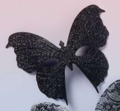 Top Model Butterfly Black Mask