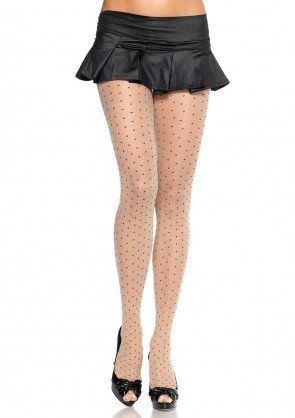 Sheer Pantyhose with Dots