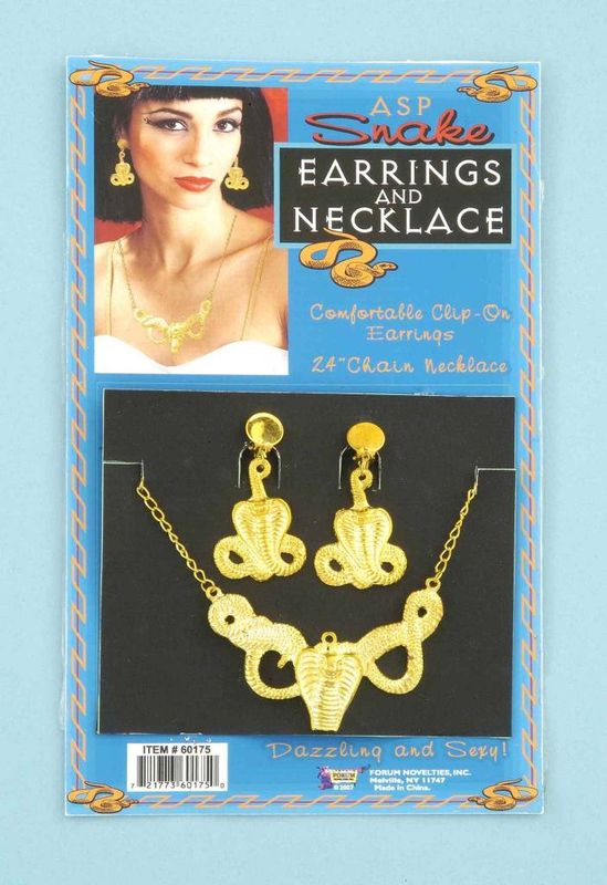 Snake Earrings and Necklace