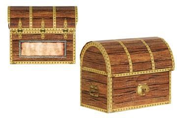 Treasure Chest Boxes 3½&quot;X4¼&quot; (4)