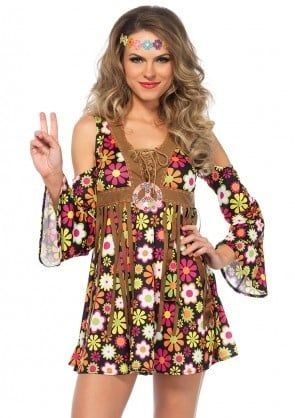 Women&#39;s Starflower Hippie Large Costume