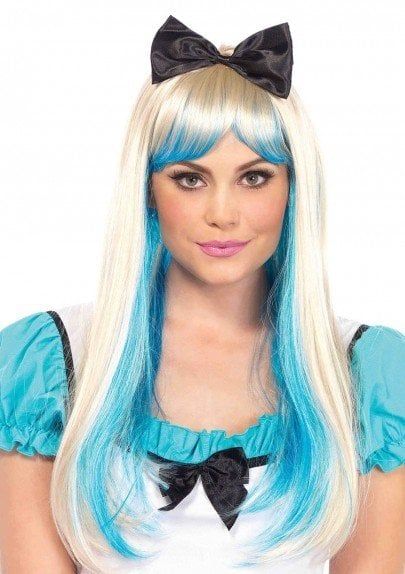 Alice Two-Toned Wig Blonde/Blue