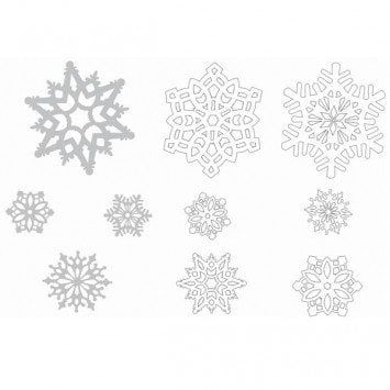 Snowflake Paper Mega Value Pack Cutouts