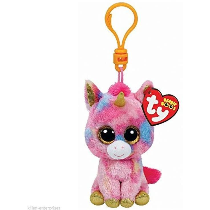 Beanie Boos Unicorn Fantasia Keychain