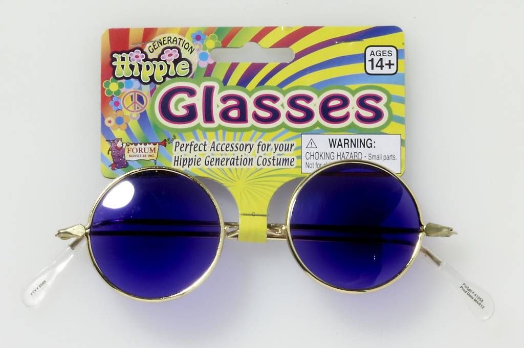 Blue Hippie Glasses