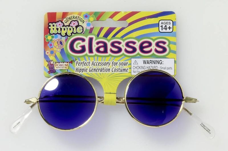 Blue Hippie Glasses