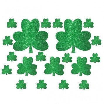 Glitter Shamrock Mega Value Pack Cutouts