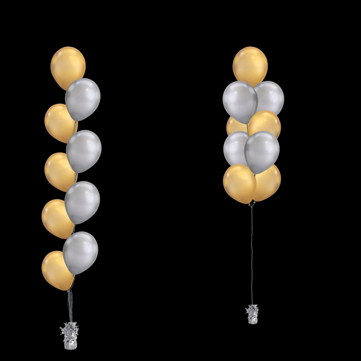 9 Balloons to a Weight Treated
