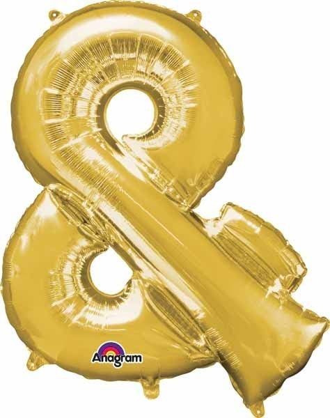 Gold Letter &amp; Mylar 34&quot; Balloon