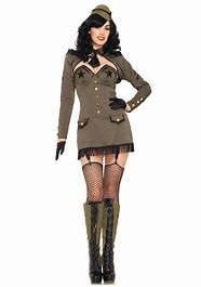 Women&#39;s Pin Up Army Girl Small Costume
