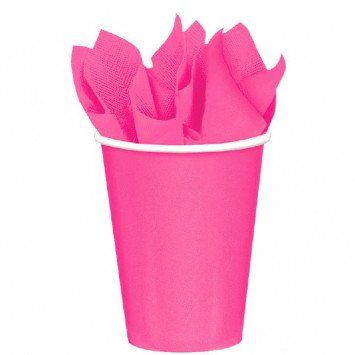 Bright Pink 9oz Paper Cup (8)