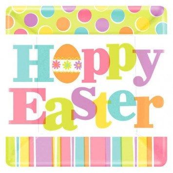 Easter Expressions Square Plates 7&quot;
