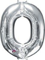 Silver Letter O Mylar 34&quot; Balloon