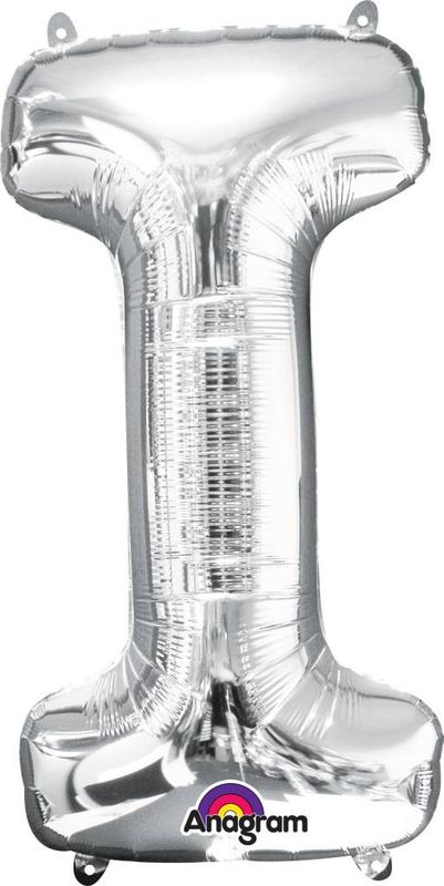 Silver Letter I Mylar 34&quot; Balloon