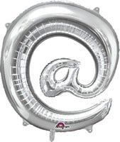 Silver @ Mylar 34&quot; Balloon