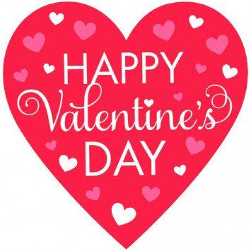 Valentine&#39;s Happy Valentines Day Heart Cutout
