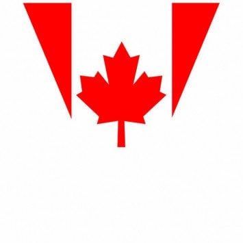 Canadian Flag Pennant Banner