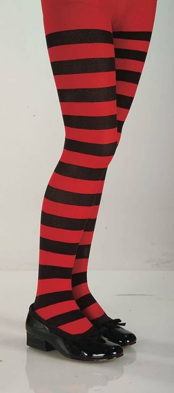 Red &amp; Black Pantyhose (Child Size)