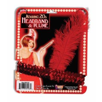Red Flapper Headband