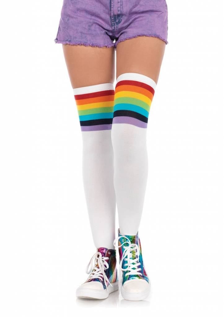 Over The Rainbow Thigh High Stockings