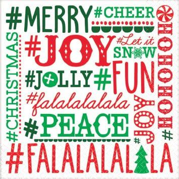 #Holiday Beverage Napkins (16)