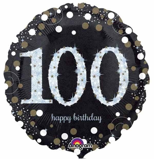 100 Sparkling Birthday Mylar 18&quot; Balloon