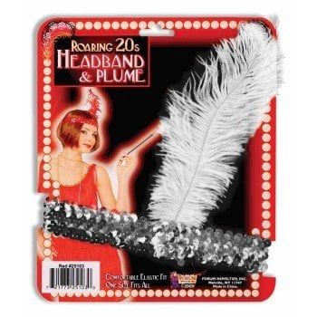 Flapper Headband Silver