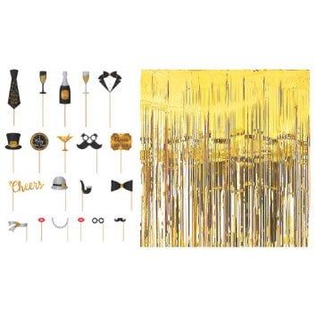New Year&#39;s Deluxe Photo Props Party Kit