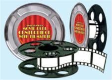Movie Reel Centerpiece With Filmstrip