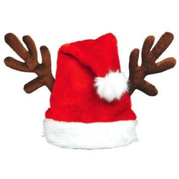 Antlers Santa Hat