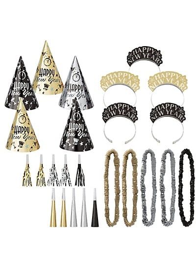 Elegant Evening Kit for 25 Black/Gold/Silver