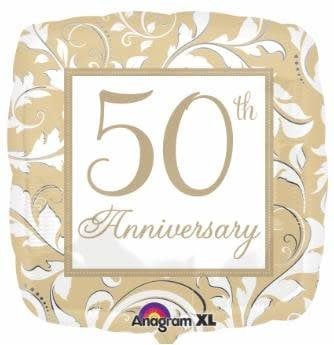 50th Anniversary 18&quot; Mylar Balloon